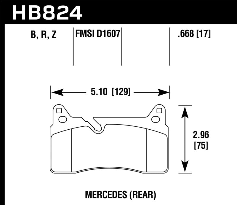 Hawk Performance 11-15 Mercedes-Benz SLS AMG Performance Ceramic Street Rear Brake Pads