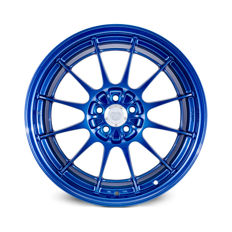 Enkei NT03+M 18x9.5 5x114.3 40mm Offset 72.6mm Bore Victory Blue Wheel G35/350z