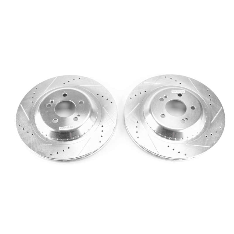 PowerStop Power Stop 15-18 Mercedes-Benz C300 Rear Evolution Drilled & Slotted Rotors - Pair