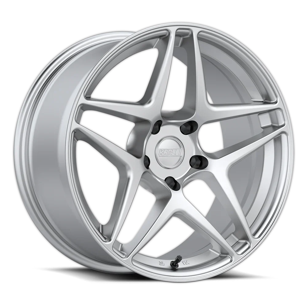 Kansei Wheels Kansei K15H Astro 19x9.5in / 5x112 BP / 22mm Offset / 66.6mm Bore - Hyper Silver Wheel