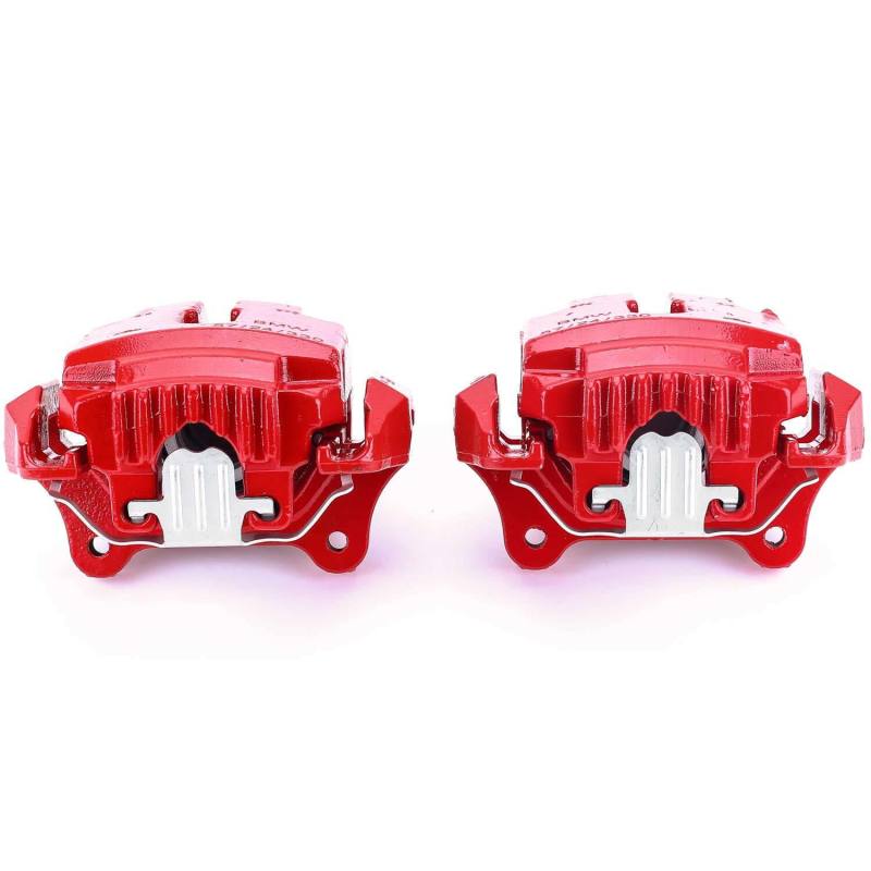 PowerStop Power Stop 2006 BMW 330i Front Red Calipers w/Brackets - Pair