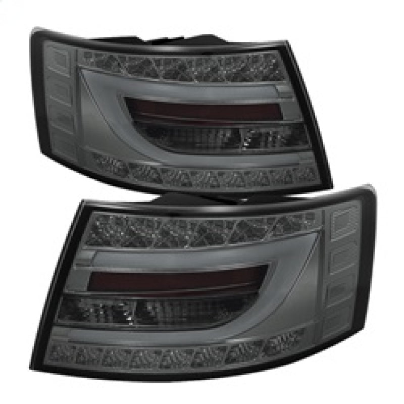 Spyder Audi A6 05-08 4Dr Sedan Light Bar LED Tail Lights Smke ALT-YD-AA605-LBLED-SM