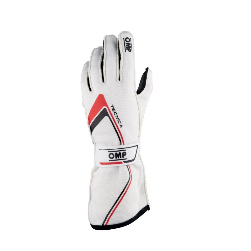 OMP Racing OMP Tecnica Gloves My2021 White - Size S (Fia 8856-2018)