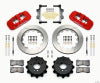 Wilwood AERO4 Rear Kit 14.00 Red 2007-2011 BMW E90 Series w/Lines