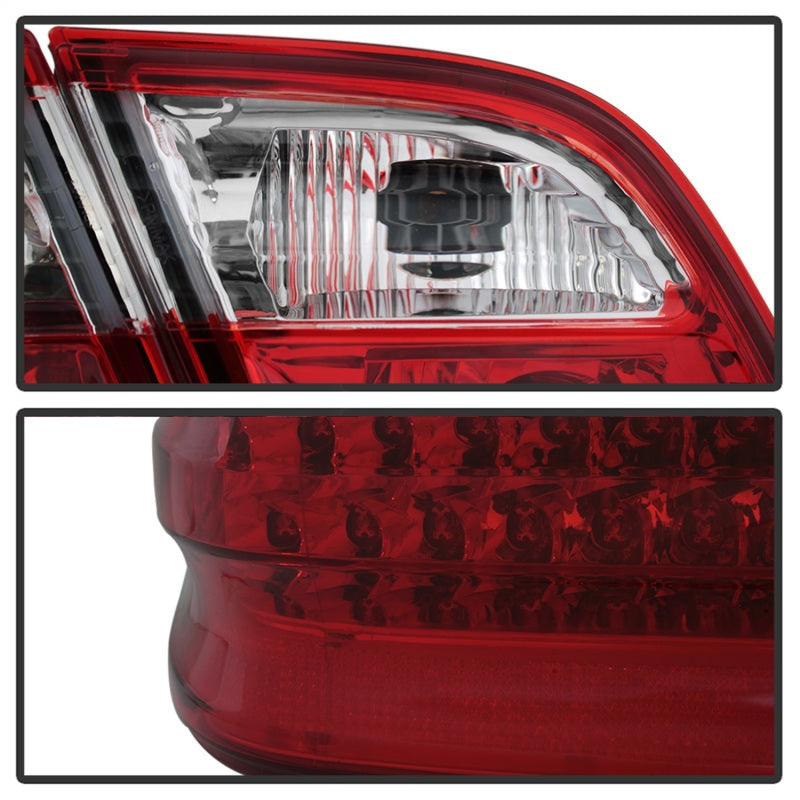 SPYDER Xtune Mercedes Benz W210 E-Class 96-02 LED Tail Lights Red Clear ALT-CL-MBW210-LED-RC