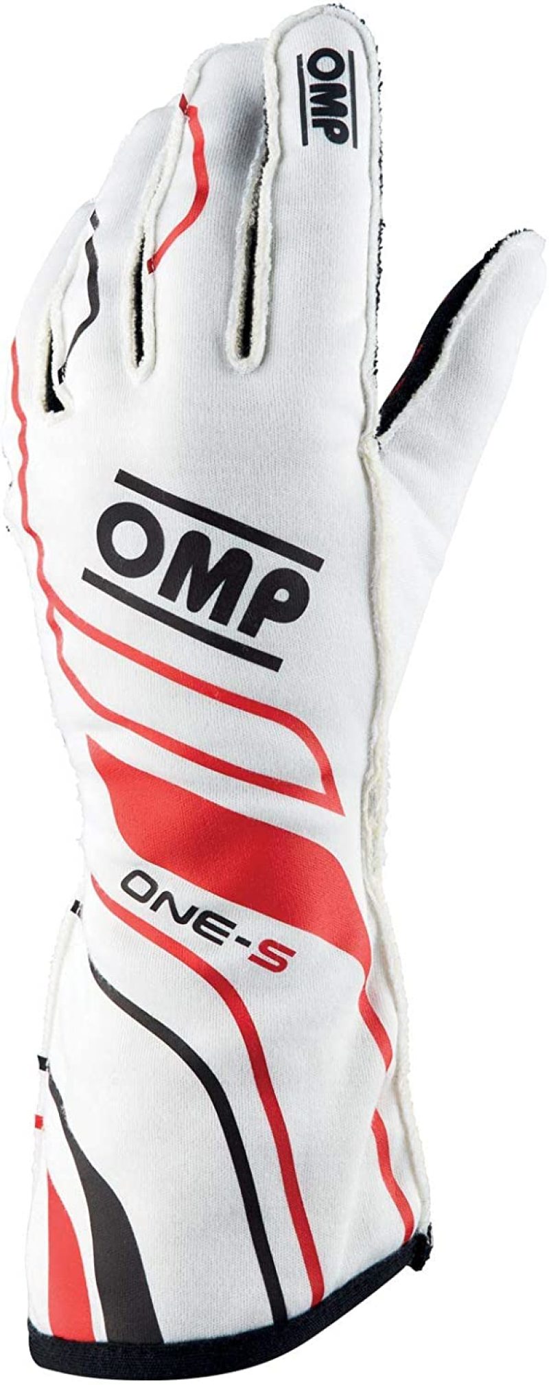 OMP Racing OMP One-S Gloves White - Size L Fia 8556-2018