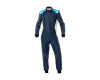 OMP Racing OMP One Evo X Overall Navy Blue/Cyan - Size 46 (Fia 8856-2018)