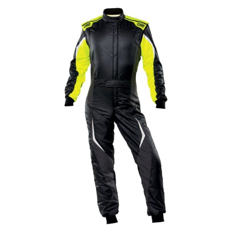 OMP Racing OMP Tecnica Evo Overall My21 Black/Yellow - Size 44 (Fia 8856-2018)