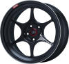 Enkei PF06 18x9in 5x114.3 BP 28mm Offset 75mm Bore Black Machined Wheel