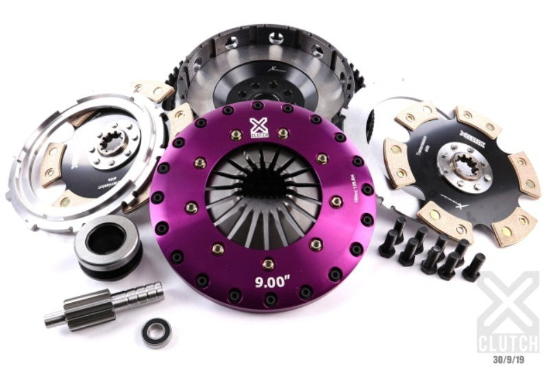 Clutch-Kit-Inc-Chromoly-Flywheel;-9-Twin-Solid-Ceramic-Clutch-Discs