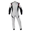 OMP Racing OMP First Evo Overall Silver/Black - Size 42 (Fia 8856-2018)