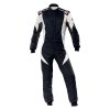 OMP Racing OMP First Evo Overall Black/White - Size 56 (Fia 8856-2018)