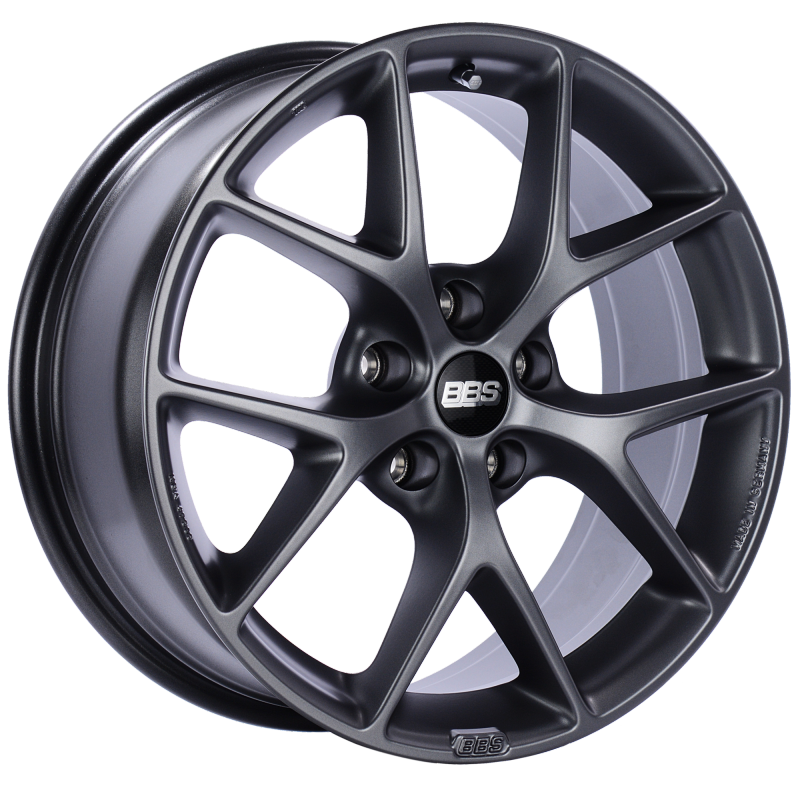 BBS SR 17x7.5 5x100 ET48 Satin Grey Wheel -70mm PFS/Clip Required