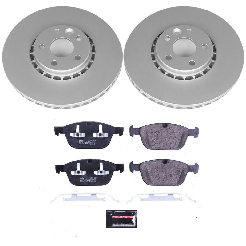 PowerStop Power Stop 10-15 Volvo XC60 Front Euro-Stop Brake Kit