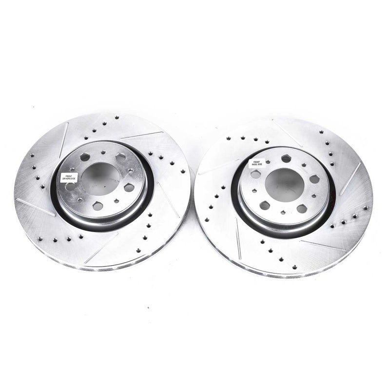 PowerStop Power Stop 08-09 Volvo S60 Front Evolution Drilled & Slotted Rotors - Pair