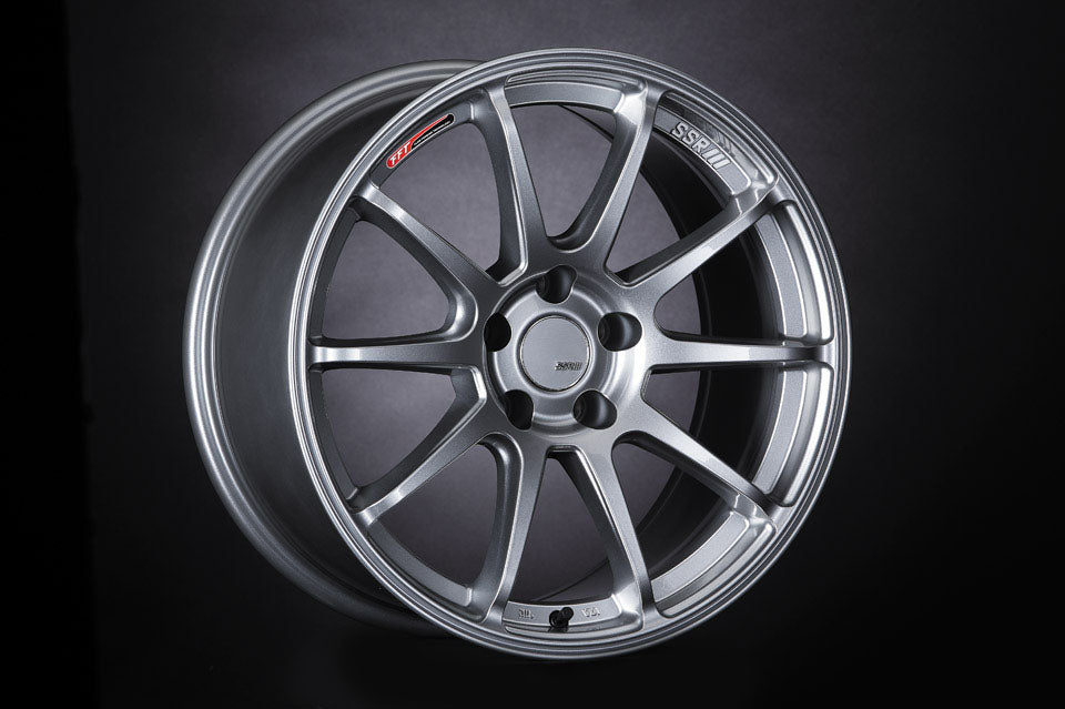 SSR GTV02 18x8.5 5x114.3 40mm Offset Glare Silver Wheel