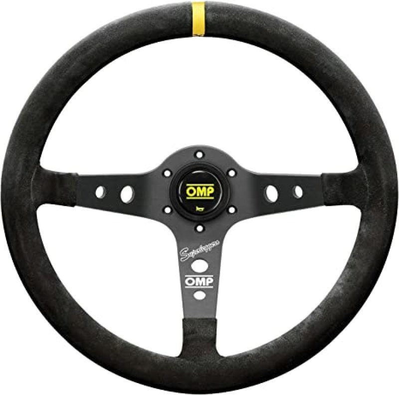 OMP Racing OMP Corsica SuperleggeroSuede Leather 350mm Diameter Steering Wheel Black