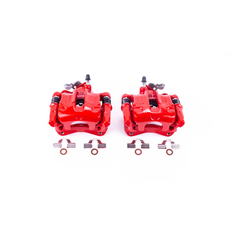 PowerStop Power Stop 93-99 Volkswagen Golf Rear Red Calipers w/Brackets - Pair