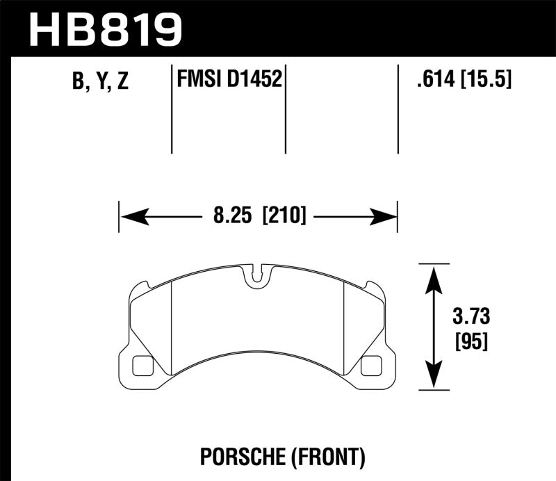 Hawk Performance 11-13 Porsche Cayenne HPS 5.0 Front Brake Pads