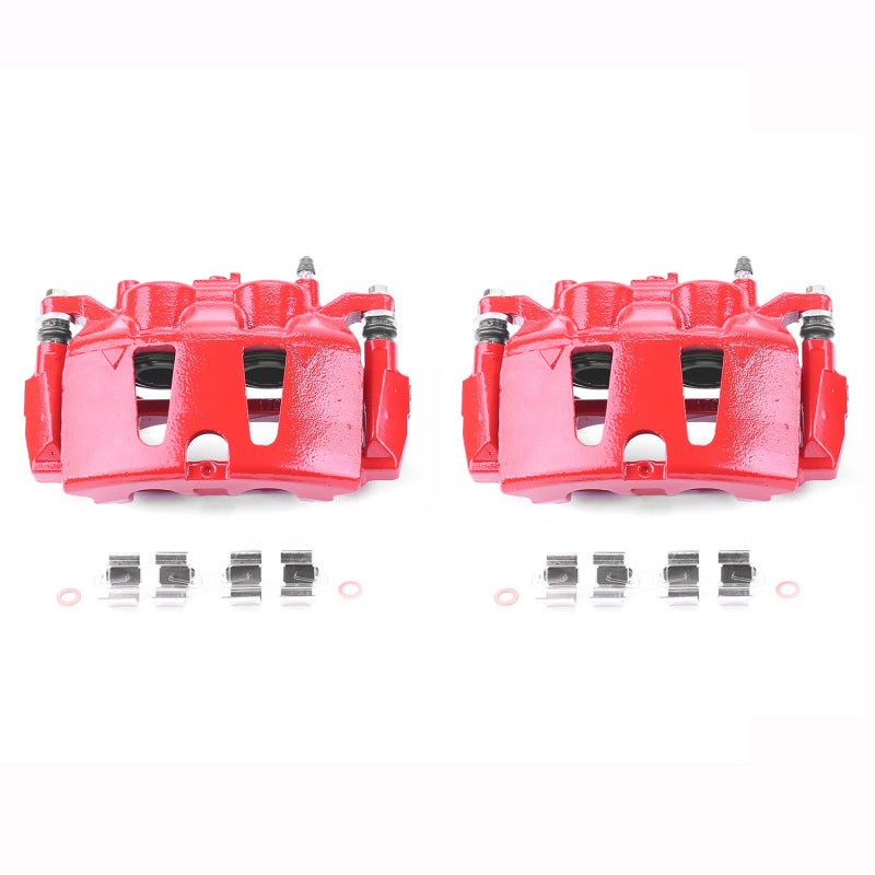 PowerStop Power Stop 2017 Chrysler Pacifica Front Red Calipers w/Brackets - Pair