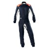 OMP Racing OMP One-S Overall Navy Blue/F Orange - Size 56 (Fia 8856-2018)