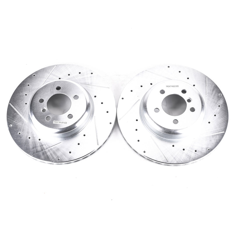 PowerStop Power Stop 13-15 BMW 335i Front Evolution Drilled & Slotted Rotors - Pair