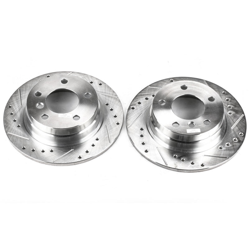 PowerStop Power Stop 92-98 BMW 318i Rear Evolution Drilled & Slotted Rotors - Pair