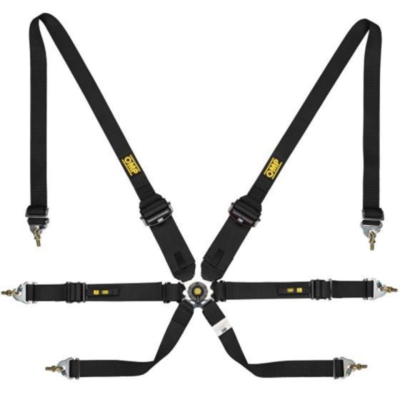 OMP Racing OMP Safety Harness One 2In Convertible Black Pull Up Conv Pull Down - (Fia 8853-2016)