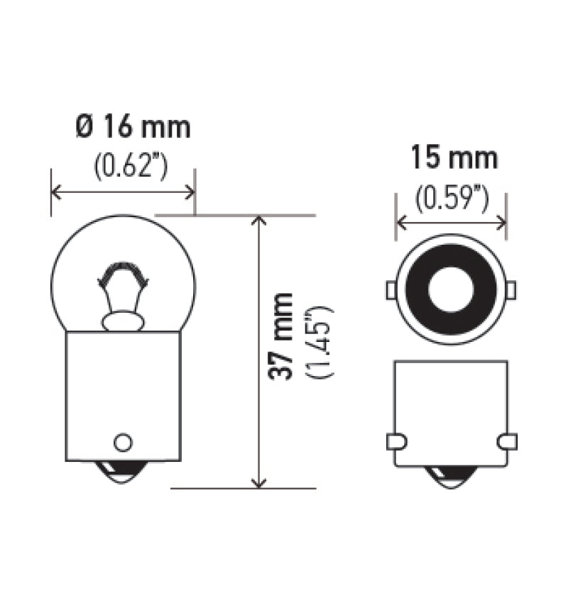 Hella Bulb 67 12V 8W 4Cp Ba15S G6 (2)