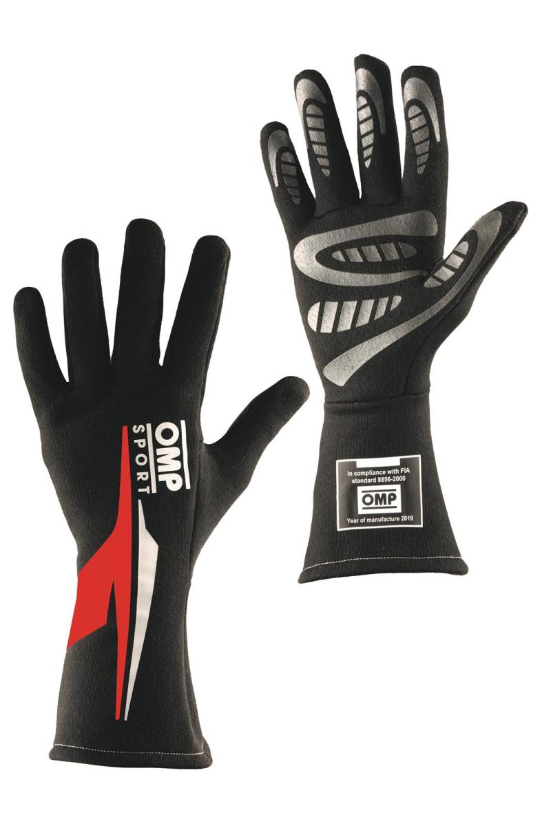 OMP Racing OMP Os 60 Gloves Black/White L (Fia/Sfi)