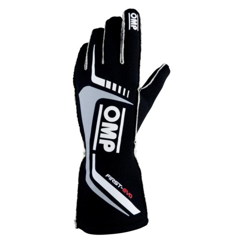 OMP Racing OMP First Evo Gloves Black - Size S (Fia 8856-2018)