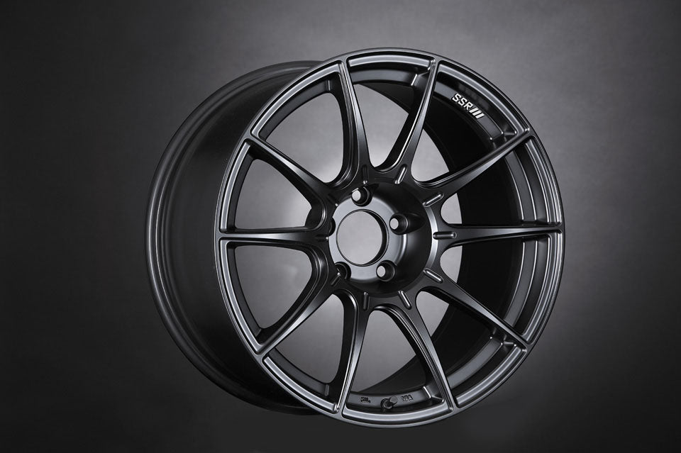 SSR GTX01 17x7 4x100 42mm Offset Flat Black Wheel