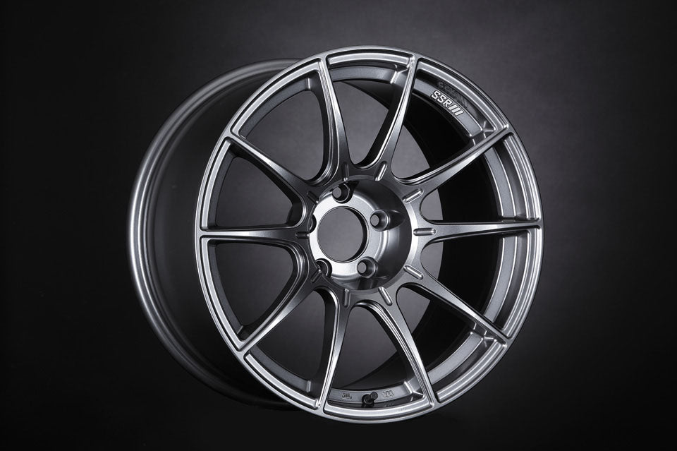 SSR GTX01 17x7 4x100 42mm Offset Dark Silver Wheel