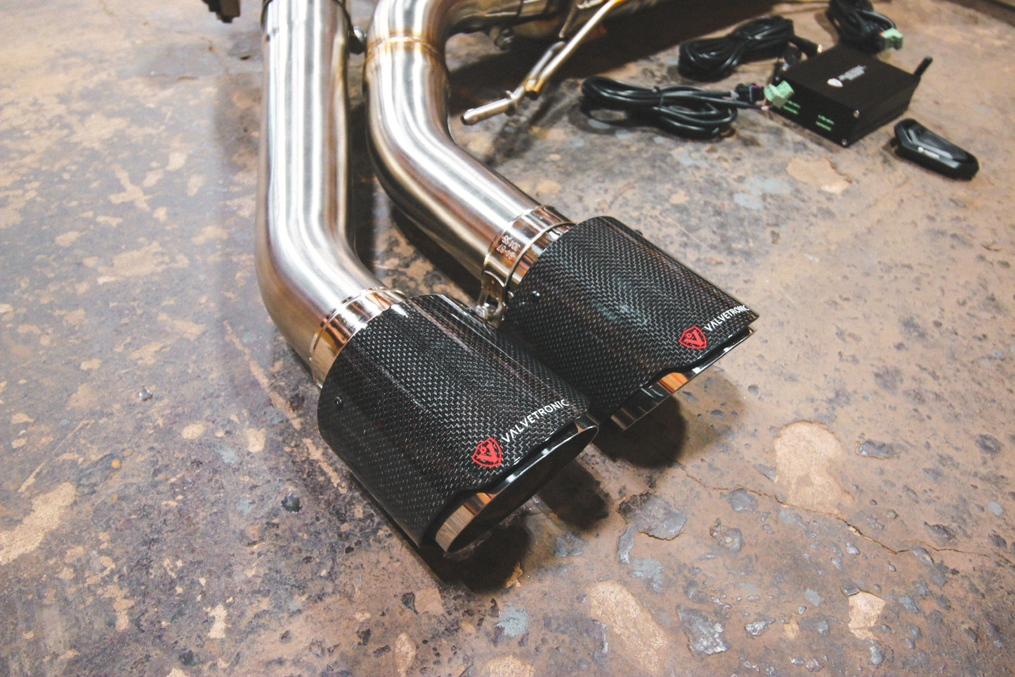 Valvetronic Designs - BMW X3M / X4M Valved Sport Exhaust System - F97 / F98 - Burnt Gold/Purple Titanium