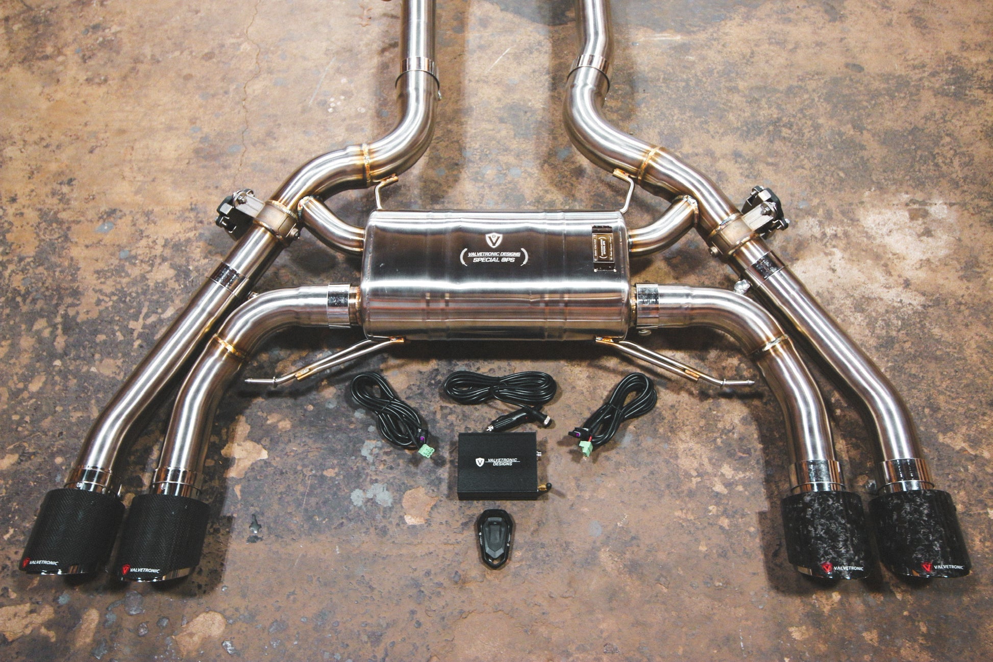 Valvetronic Designs - BMW X3M / X4M Valved Sport Exhaust System - F97 / F98 - Burnt Gold/Purple Titanium