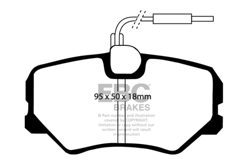 EBC 89-91 Peugeot 405 1.9 Greenstuff Front Brake Pads - DISCONTINUED