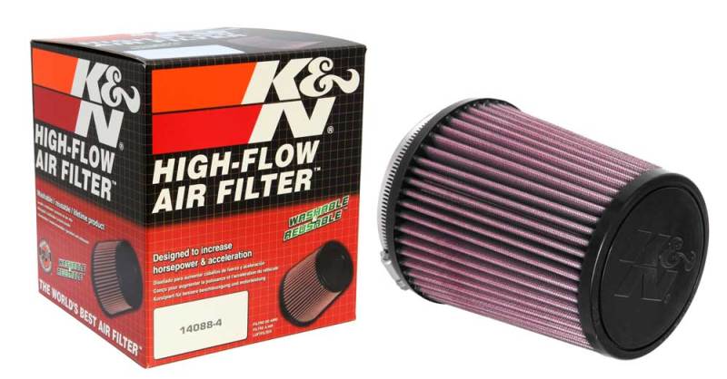 K&N Universal Air Filter 4in Flange / 5-3/8in Base / 4-1/2in Top / 6in Height