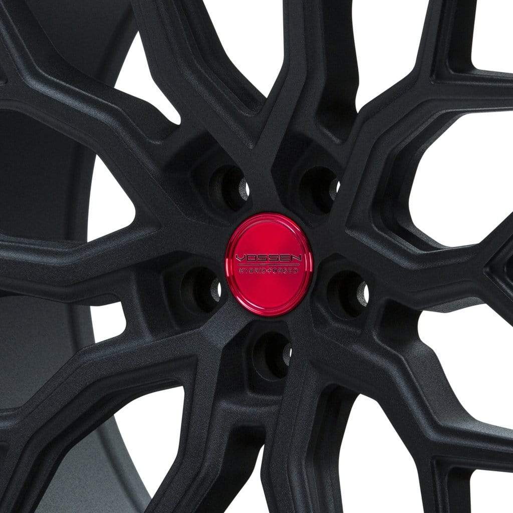 Vossen Hybrid Forged Optional 63mm Center Cap (Transparent Red/Black)
