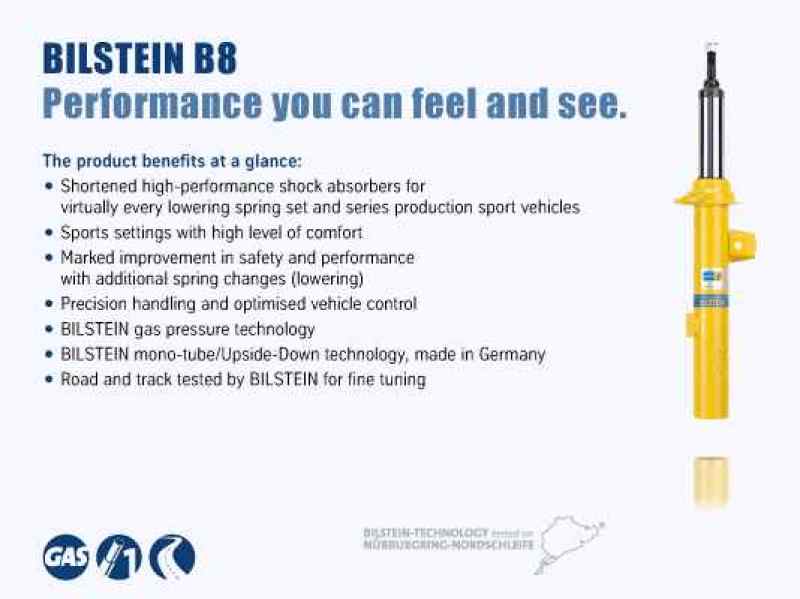 Bilstein B8 2006 Porsche 911 Carrera 4 Front Left Suspension Strut Assembly