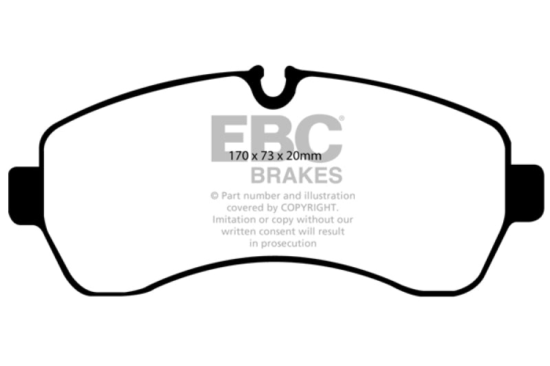 EBC 07+ Dodge Sprinter 3500 Greenstuff Front Brake Pads -- DISCONTINUED