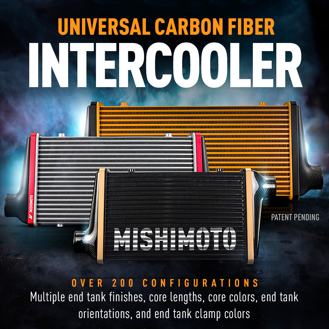 Mishimoto 600mm Black Core Carbon Fiber Intercooler - Universal Fit