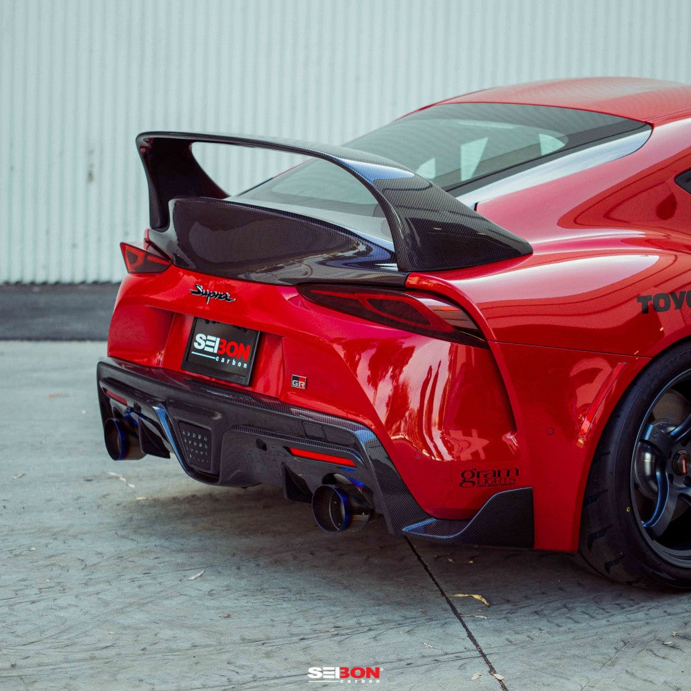 SEIBON MB-Style Carbon Fiber Rear Spoiler - A90/A91 Supra