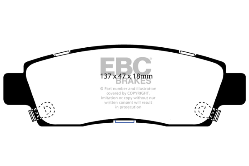 EBC 03-05 Chevrolet SSR 5.3 Greenstuff Rear Brake Pads