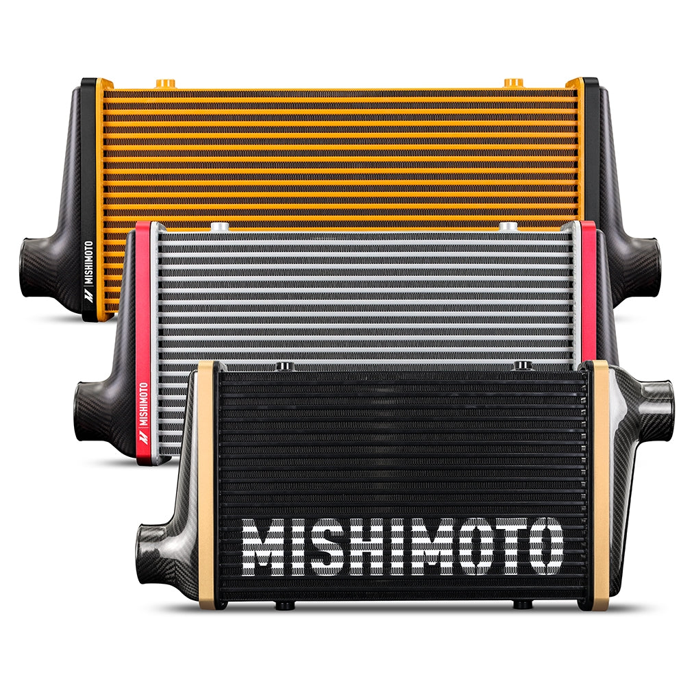 Mishimoto 525mm Black Core Carbon Fiber Intercooler - Universal Fit